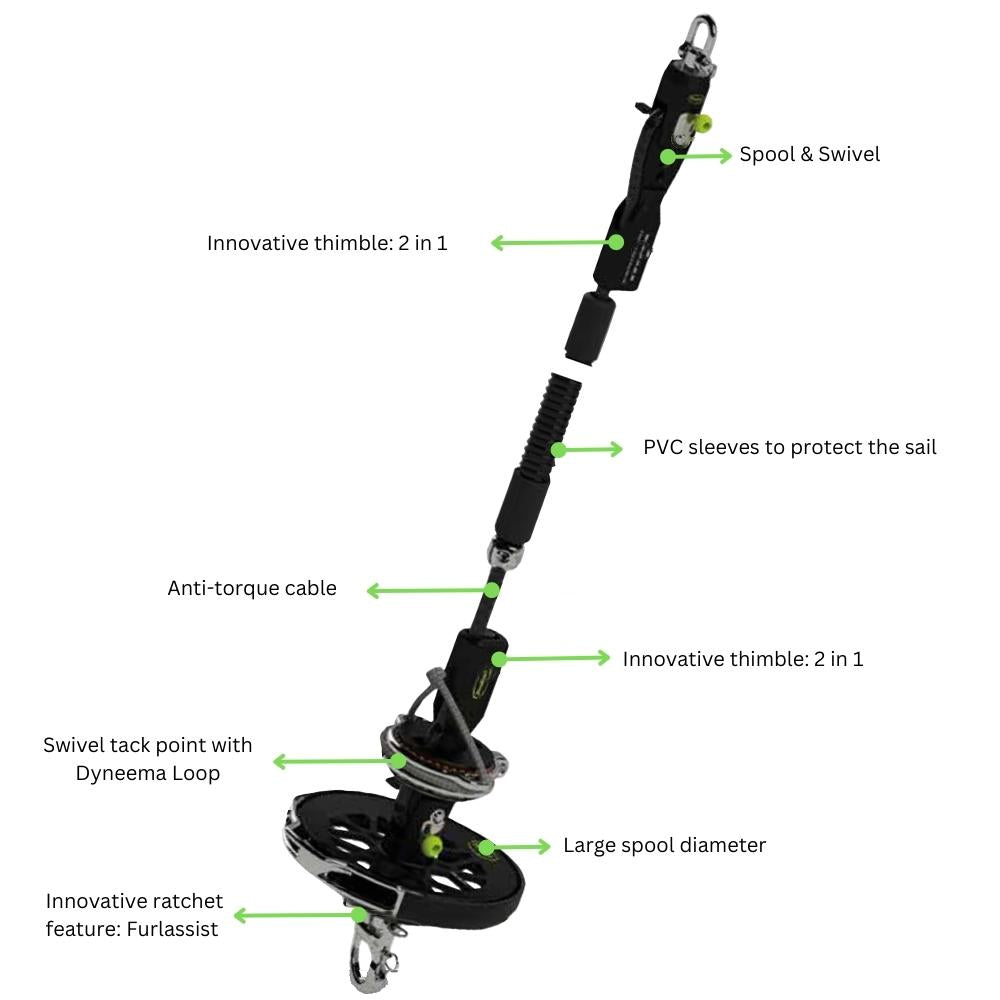 Profurl Spinex 0.9 Top Down Furler for Boats up to 27 ft_Additional1