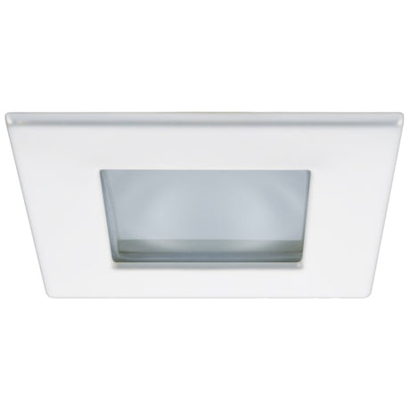 Quick Marina XP Downlight LED - 4W, IP66, Spring Mounted - Square White Bezel, Square Warm White Lig