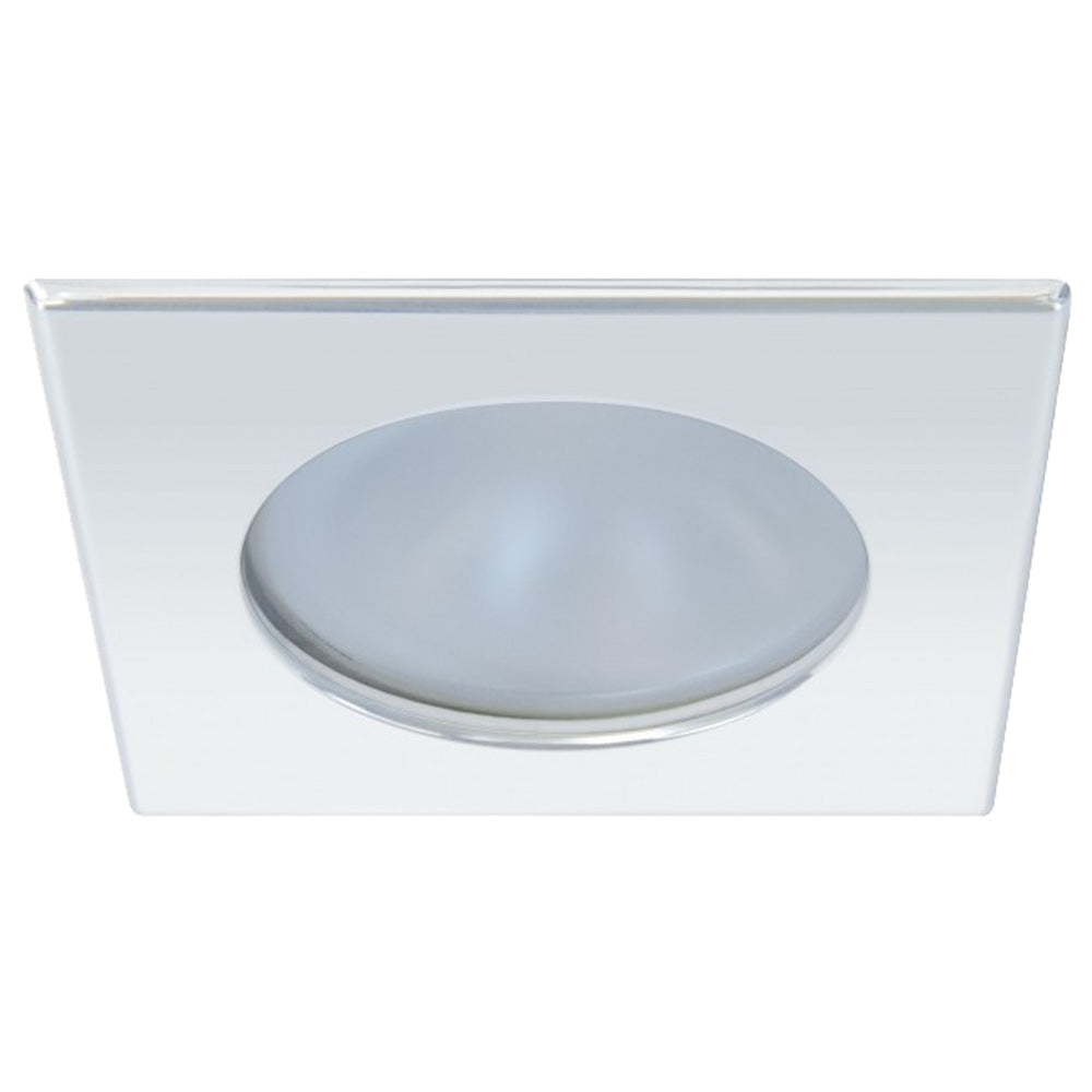 Quick Blake XP Downlight LED -  4W, IP66, Spring Mounted - Square Stainless Bezel, Round Daylight Li