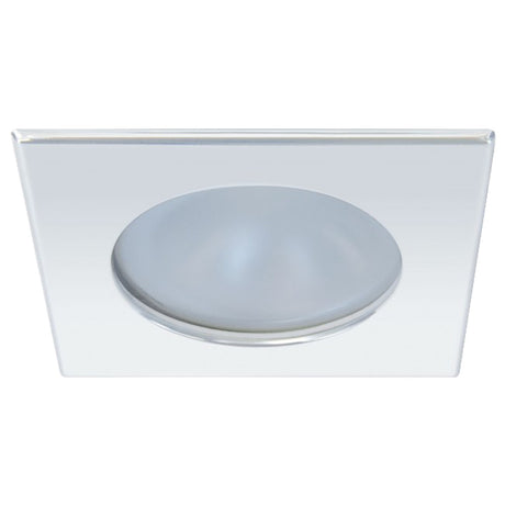 Quick Blake XP Downlight LED -  4W, IP66, Spring Mounted - Square Stainless Bezel, Round Daylight Li