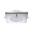 Quick Bryan CS Downlight LED -  2W, IP40, Spring Mounted w/Switch - Square Stainless Bezel, Round Wa