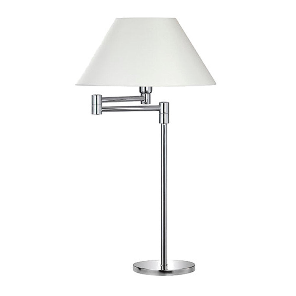 Quick Table Light - Isotta 30-30 Chromed Finish / Linen Light - 12 V