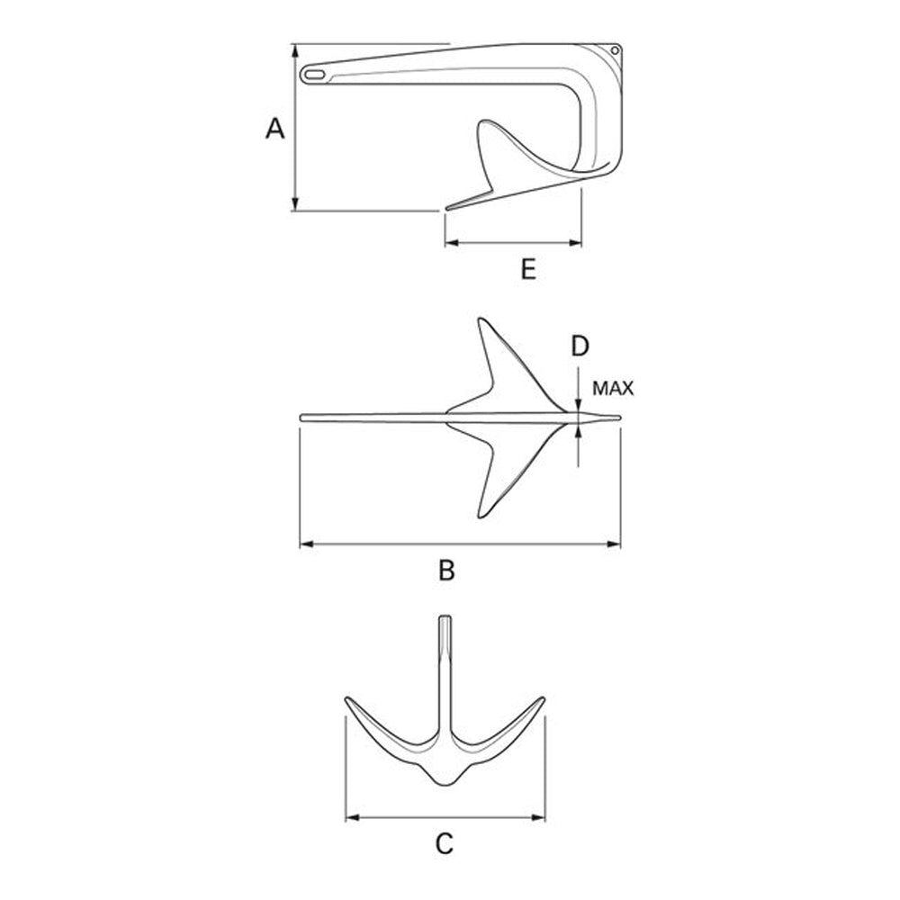 Quick Claw Anchor (Stainless Steel) - 11 lb (5 kg)_Additional1