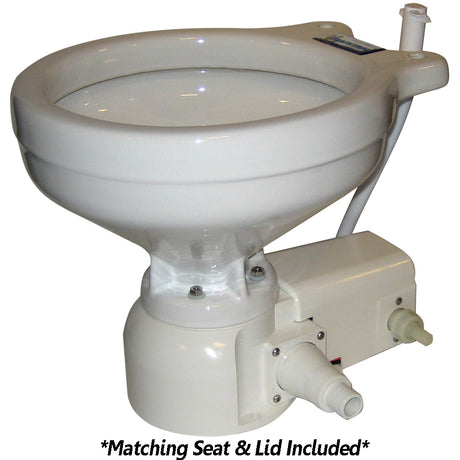 Raritan Sea Era Marine Size Toilet - Press - Fresh Water - 0&deg; & 90&deg; Discharge - Smart Switch