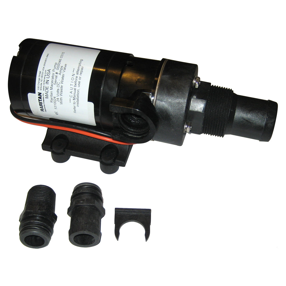 Raritan Macerator Pump - 24VDC w/Barb Adapter