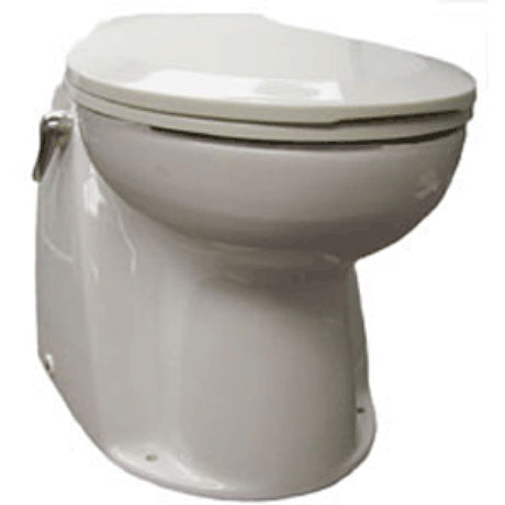 Raritan Atlantes Freedom Electric Marine Toilet with Solenoid and Wall Switch (White) - Fresh Water, 12V