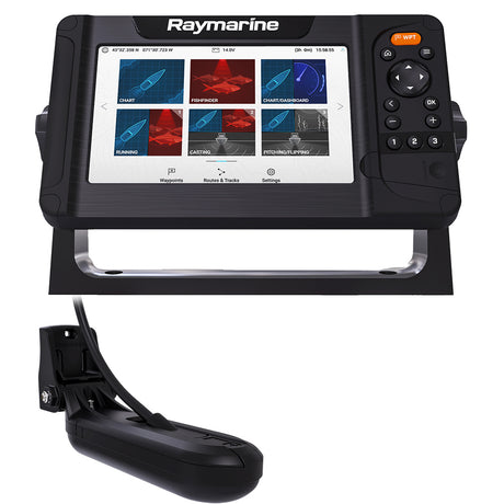 Raymarine Element 7 HV Combo w/HV-100 Transom Mount Transducer &amp; Lighthouse North America Chart