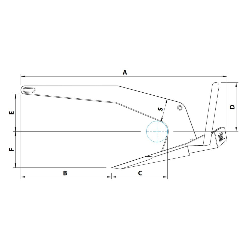 Rocna Spade Anchor (Stainless Steel) - 9 lb (4.1 kg)_Additional2