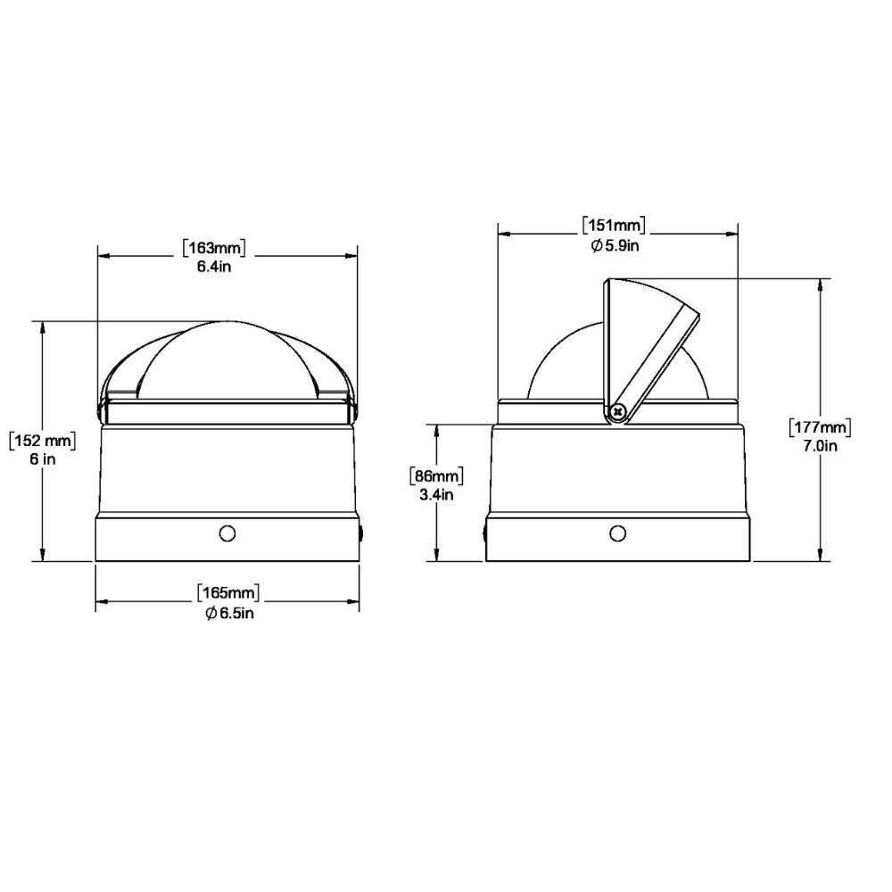 Ritchie DNW-200 Navigator Compass - Binnacle Mount - White_Additional1