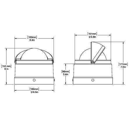 Ritchie DNW-200 Navigator Compass - Binnacle Mount - White_Additional1