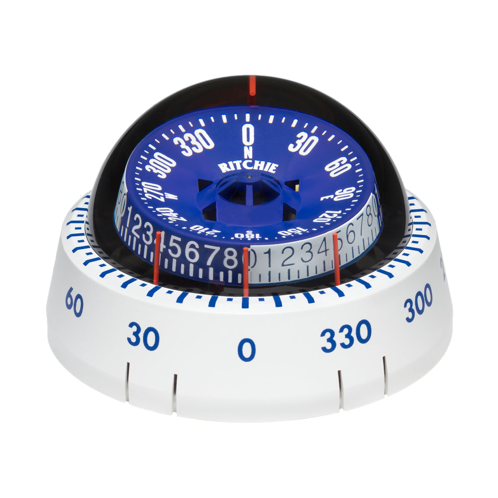 Ritchie XP-98W X-Port Tactician Compass - Surface Mount - White