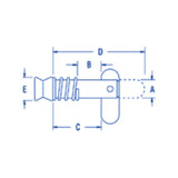 Ronstan Toggle Pin - 12.7mm (1/2") Length_Additional1