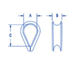 Ronstan Thimble f/5mm (3/16") Wire_Additional1