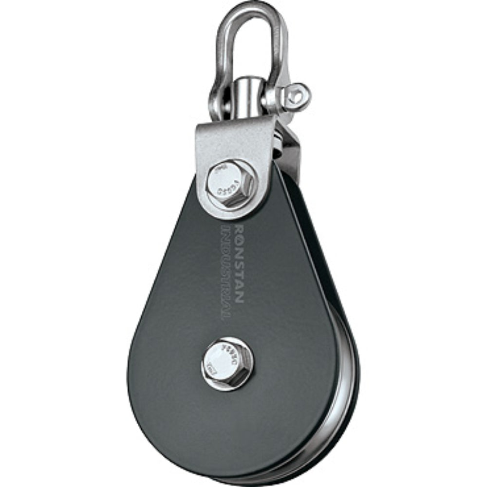 Ronstan Block, Single, 75 mm Sheave, Swivel Shackle Head