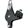 Ronstan Block, Single, 75 mm Sheave, Becket, Cleat, Swivel Shackle Head