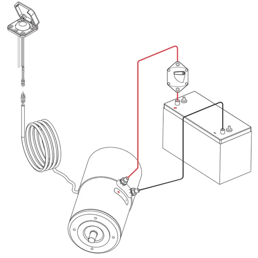 Ronstan Electric Winch Conversion Kit for Orbit Size 30 - 12V / Right Mount / QuickTrim™