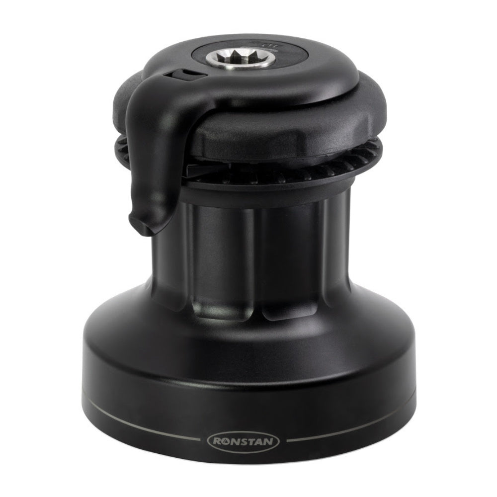 Ronstan Self Tailing Winch: Orbit Size 40 w/ QuickTrim (Black) - 2 Speed