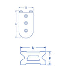 Ronstan Series 14 End Stop, Plastic, 68mm x 33mm_Additional1