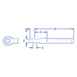 Ronstan Swage Eye, 1 Wire, 34.9mm (1-3/8) Hole_Additional1