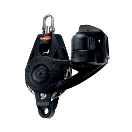 Ronstan Series 55 RT Orbit Block, Single Becket Cleat Swivel