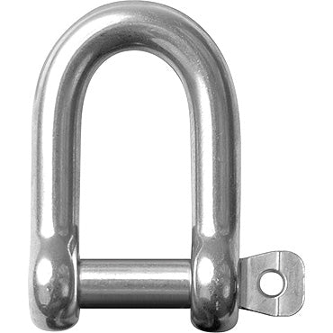 Ronstan Shackle, Standard Dee, Forged, Pin 6mm, L:25mm, W:13mm