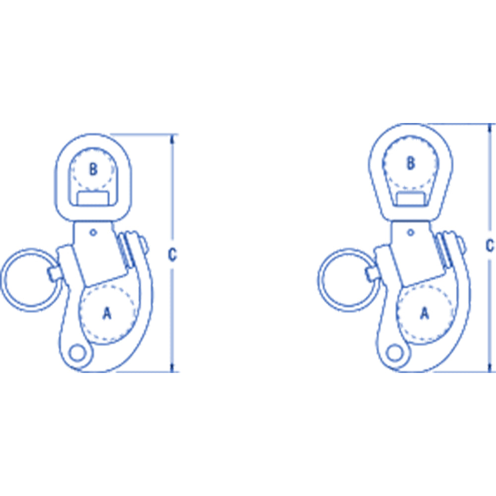 Ronstan Snap Shackle Fixed Eye 100mm_Additional1