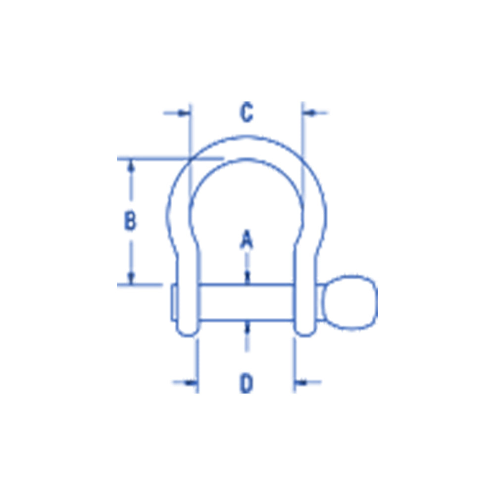 Ronstan Shackle, Bow, Pin 3/8 in., L:51mm, W:36mm_Additional1