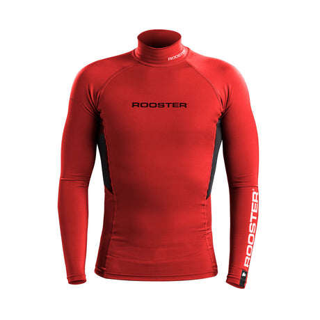 Rooster Rash Top Long Sleeve - Red