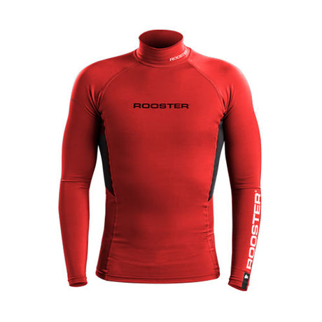 Rooster Rash Top Long Sleeve (Junior) - Red