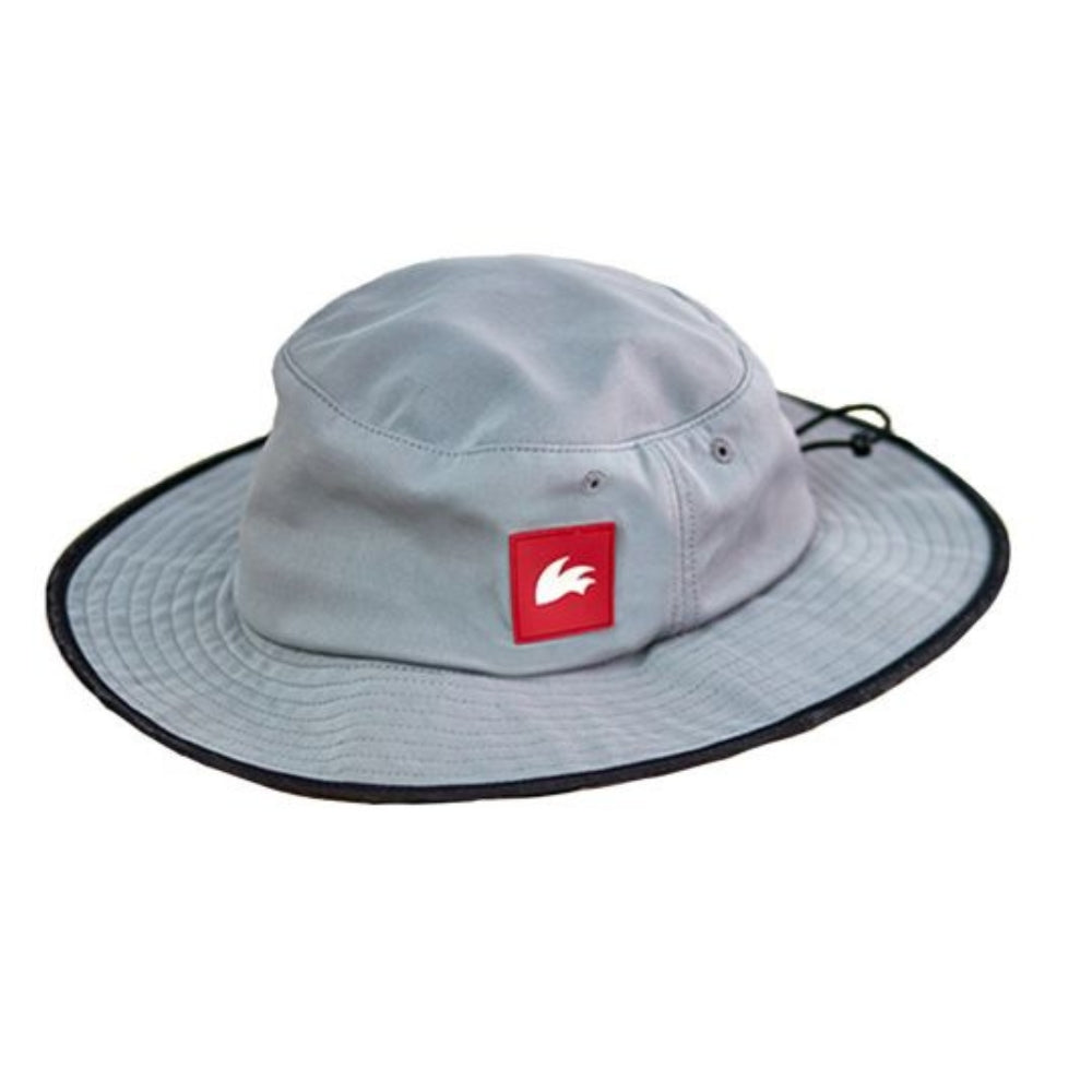 Rooster Wide Brimmed UV Hat - Light Grey