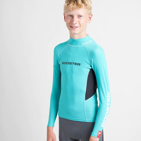 Rooster Rash Top Long Sleeve (Junior) - Teal