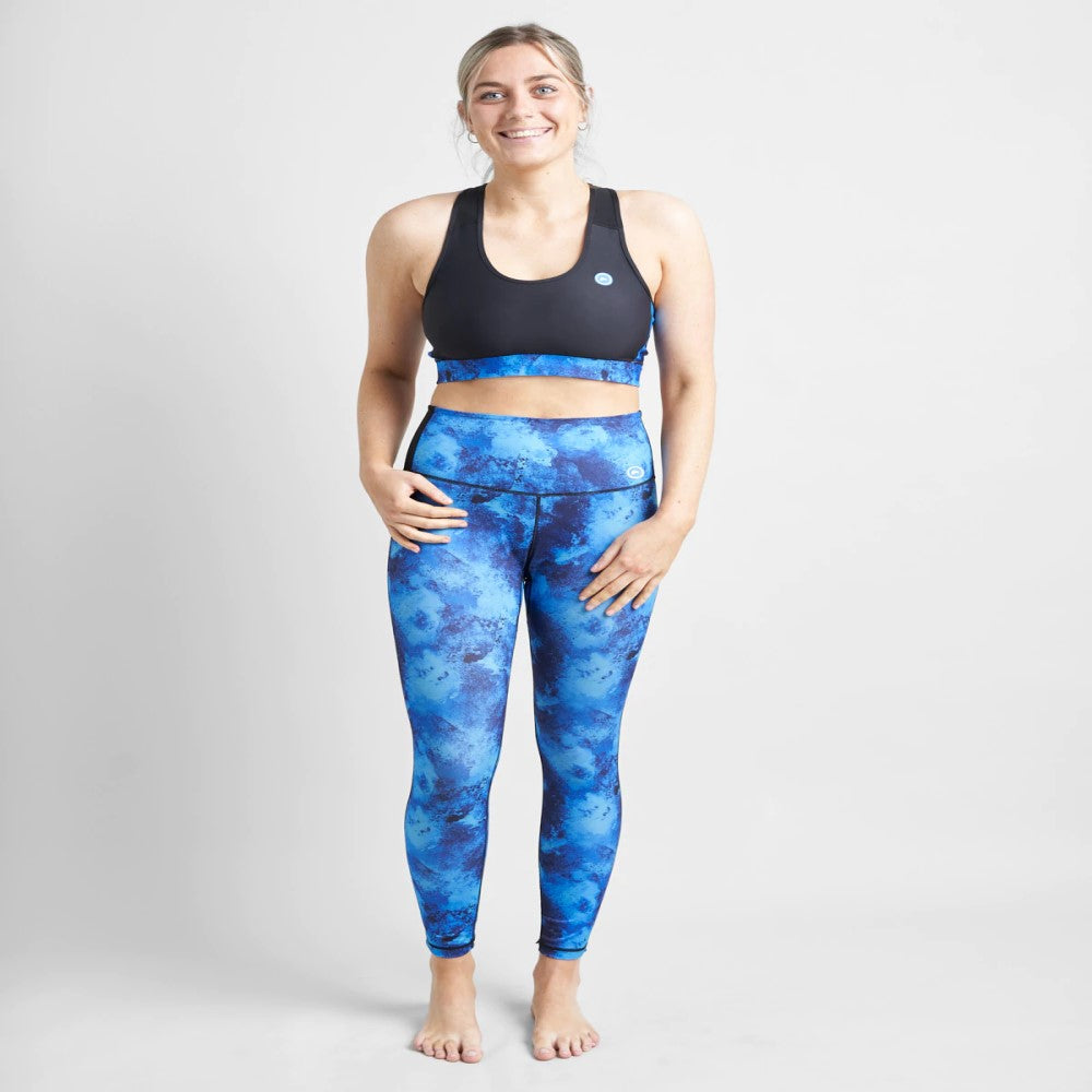 Rooster Women's UV Sports Leggings - Azure