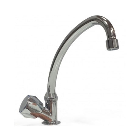 Scandvik Faucets - Tap Standard Cold Water w/ Swivel Spout - J Spout Standard Knob