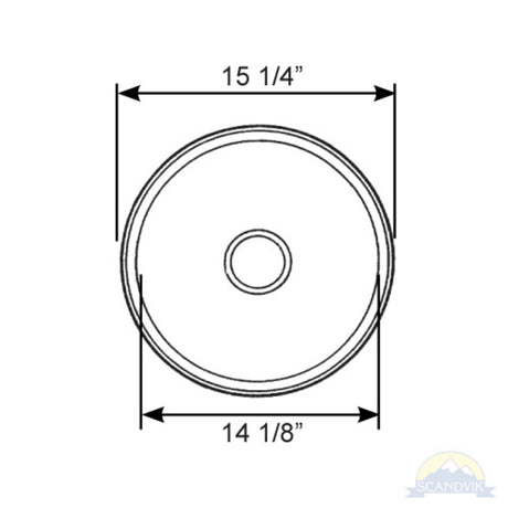 Scandvik Sinks - Basin Mirror Finish 18/10 SS (1/2" Flange Width) - Round_Additional1