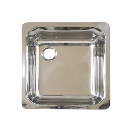 Scandvik Sinks - Rectangular Mirror Finish 18/10 SS (3/4" Flange Width)