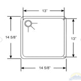 Scandvik Sinks - Rectangular Mirror Finish 18/10 SS (3/4" Flange Width)_Additional1