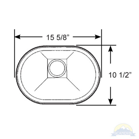 Scandvik Sinks - Basin Mirror Finish 18/10 SS (7/8" Flange Width) - Oval_Additional1