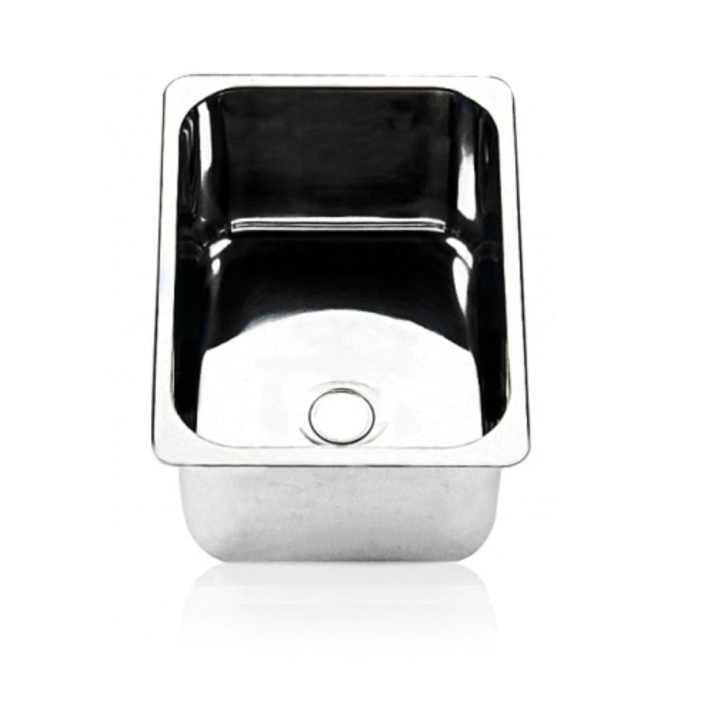 Scandvik Sinks - Rectangular Mirror Finish 18/10 SS (1/2" Flange Width Under Mount)