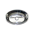 Scandvik Sinks - Basin Mirror Finish 18/10 SS (1/2" Flange Width) - Oval