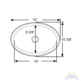 Scandvik Sinks - Basin Mirror Finish 18/10 SS (1/2" Flange Width) - Oval_Additional1