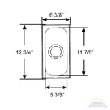 Scandvik Rectangular Sink (6 3/8" x 12 3/7" x 6")_Additional1