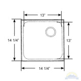 Scandvik Sinks - Rectangular Sink 18/10 SS (9 3/4" Depth)_Additional1