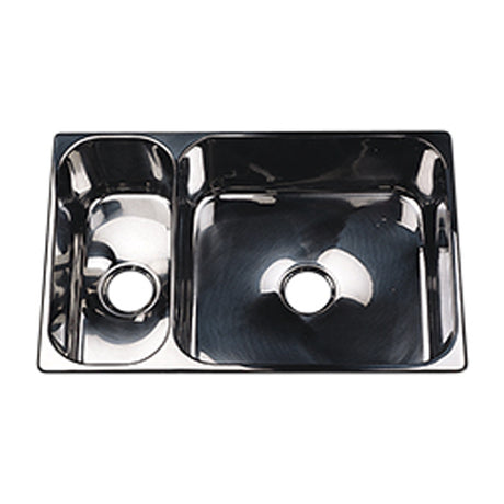 Scandvik Sink Mirror Finish Double (2 1/16" Drain)