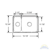 Scandvik Sink Mirror Finish Double (2 1/16" Drain)_Additional1