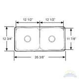 Scandvik Sink Mirror Finish Double (2 3/16" Drain)_Additional1