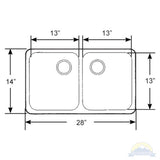 Scandvik Sinks - Double Mirror Finish 18/10 SS (3/4" Flange Width Under Mount)_Additional1