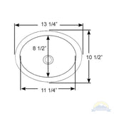 Scandvik Sinks - Basin Polished 18/8 SS (1" Flange Width) - Oval_Additional1