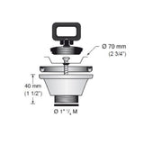 Scandvik Sinks - Drains & Fittings Sink Drain w/ Stopper_Additional1