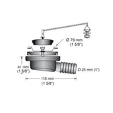 Scandvik Sinks - Drains & Fittings Sink Drain w/ Stopper_Additional1