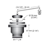 Scandvik Sinks - Drains & Fittings Sink Drain w/ Stopper_Additional1